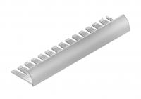 С-профиль для плитки 10 мм гибкий алюминиевый NEEXY PV20-41 SW муар белый 2.7 м