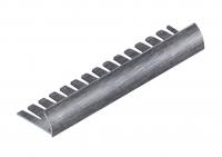 С-профиль для плитки 12 мм гибкий алюминиевый NEEXY PV21-45 BBS-D серебро блестящее браш 2.7 м