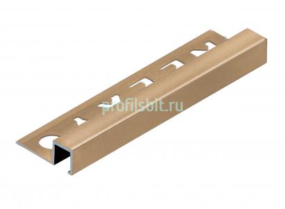 П-профиль закладной 10х12 мм алюминиевый NEEXY PV32-05 BG золото блестящее 2.7 м