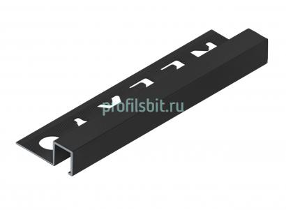 П-профиль закладной 10х12 мм алюминиевый NEEXY PV32-18 MBL черный матовый 2.7 м