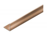 Уголок 15х15 мм алюминиевый NEEXY PV61-07 BBR бронза блестящая 2.7 м