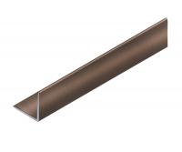 Уголок 15х15 мм алюминиевый NEEXY PV61-11 BB коричневый блестящий 2.7 м