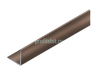 Уголок 20х20 мм алюминиевый NEEXY PV63-11 BB коричневый блестящий 2.7 м