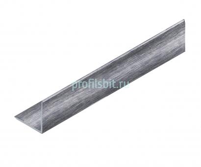 Уголок 20х20 мм алюминиевый NEEXY PV63-45 BBS-D серебро блестящее браш 2.7 м