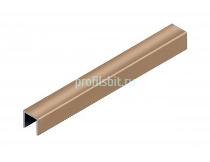 П-профиль 10х10 мм алюминиевый NEEXY PV83-07 BBR бронза блестящая 2.7 м