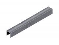 П-профиль 10х10 мм алюминиевый NEEXY PV83-45 BBS-D серебро блестящее браш 2.7 м