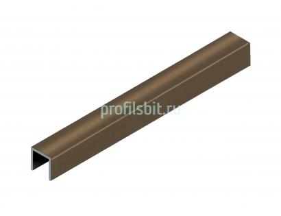 П-профиль 10х10 мм алюминиевый NEEXY PV83-48 BBR-D темная бронза блестящая 2.7 м