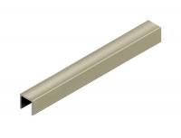 П-профиль 15х10 мм алюминиевый NEEXY PV84-17 BT титан блестящий 2.7 м