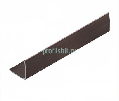 Стальной уголок равнополочный 20х20 мм NEEXY PVS100-07 ANTB-D антик браш темный 2.7м