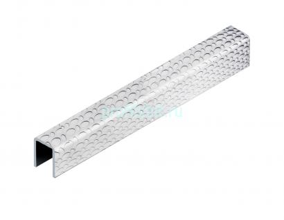 Стальной П-образный профиль 10х8х10 мм NEEXY PVS96-12 EMG тисненый серый 2.7м