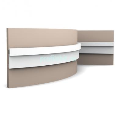 Гибкий молдинг из дюрополимера Orac Decor DUROPOLYMER PX198F 83х20 мм белого цвета 2 м