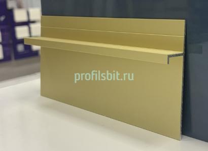 Теневой плинтус Евротрим 5955.00 золото алюминиевый 2 м