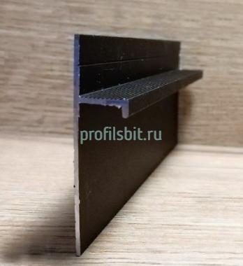 Теневой плинтус Евротрим 5957.05 черный алюминиевый 2 м