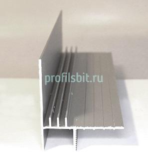 Потолочный плинтус  Евротрим 7284.01 серебро алюминиевый 2 м (парящий потолок)