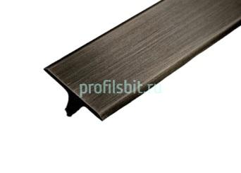 Т-образный профиль латунный 18 мм ЛПТ-18-чм черный матовый 2.7 м