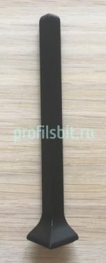 Фурнитура для напольного плинтуса ПЛ-120 уголок наружный черный муар