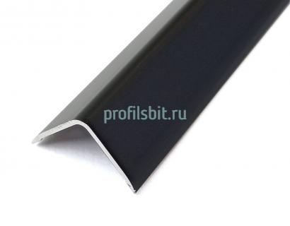 Равносторонний алюминиевый уголок 20х20 мм ПН-20х10-28 черный матовый 2.7 м