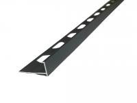L-образный профиль алюминиевый 10 мм ПО-201-34 черный муар 2.7 м