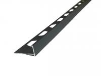 L-образный профиль алюминиевый 8 мм ПО-202-34 черный муар 2.7 м