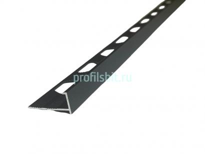 L-образный профиль алюминиевый 8 мм ПО-202-34 черный муар 2.7 м