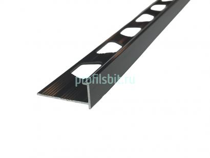 L-образный профиль алюминиевый 12 мм ПО-203-05 бронза глянец 2.7 м