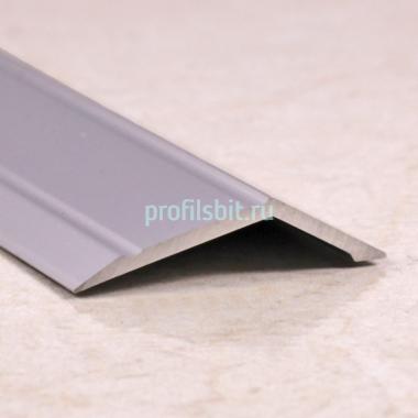 Разноуровневый алюминиевый порог с насечками 32х10 мм ПО-32х10-00 Алюминий 2.7 м