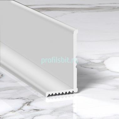 Разносторонний алюминиевый уголок для внутренних углов 15х8 мм ПВ-205-02 серебро матовое 2.7 м