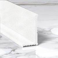 Разносторонний алюминиевый уголок для внутренних углов 15х8 мм ПВ-205-35 белый муар 2.7 м