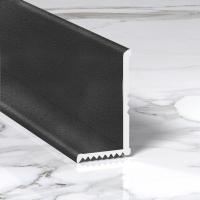 Разносторонний алюминиевый уголок для внутренних углов 20х12 мм ПВ-206-34 черный муар 2.7 м