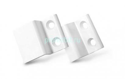 Z-образное крепление для москитной сетки (2 шт. верх-низ, упаковка 100 штук) белое