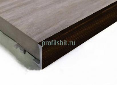 L-образный профиль алюминиевый 10 мм ПО-Г10 Чёрный глянцевый браш 2,7 м