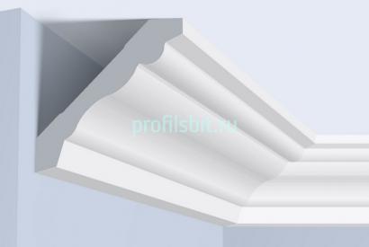 Потолочный плинтус 78х78 мм Hiwood A1011 белый 2 м