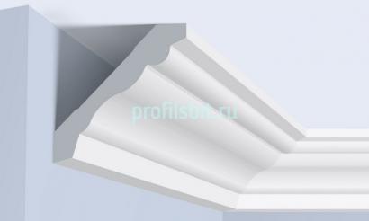 Потолочный плинтус 57х57 мм Hiwood A1080 белый 2 м