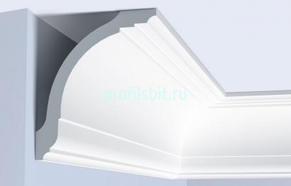 Потолочный плинтус 150х150 мм Hiwood A212 белый 2 м