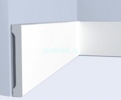 Плинтус напольный 130х18 мм Hiwood B130V1 белый 2 м