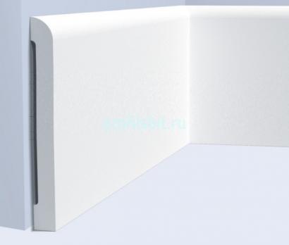 Плинтус напольный 150х14 мм Hiwood BE150 белый 2 м