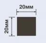 Молдинг 20х20 мм Hiwood D20V1 белый 2 м