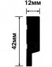 Финишный молдинг 42х12 мм Hiwood LF124A BR396 под дерево 2,7 м