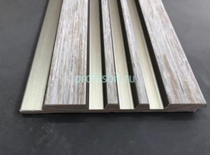 Декоративная панель 120х12 мм Hiwood LV121 GN68 под дерево 2,7 м