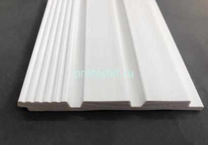 Декоративная панель 120х12 мм Hiwood LV124L NP белая 2,7 м