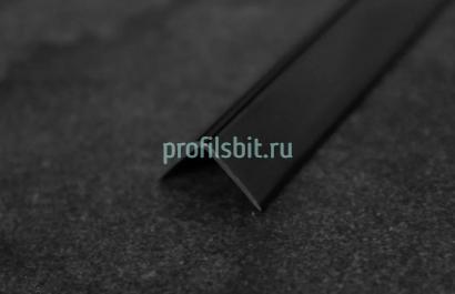 Алюминиевый уголок отделочный 10х10 ПН-10х10 Черный матовый 2,7 м