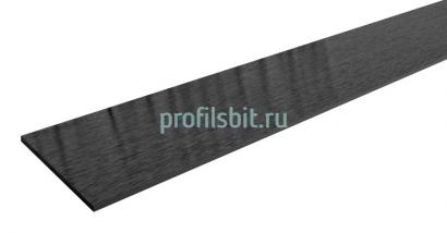 Алюминиевая полоса 10х1,5 Черный глянец браш 2,7 м
