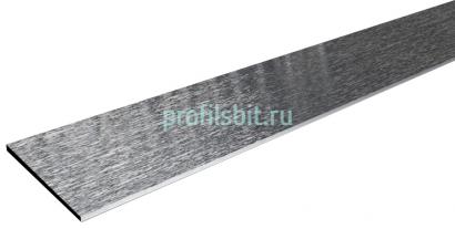 Алюминиевая полоса 10х1,5 серебро глянец браш 2,7 м