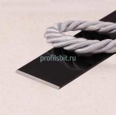 Алюминиевая полоса 15х1,5 черный глянец 2,7 м
