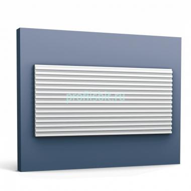 Панель для стен 3D из полиуретана Orac Decor WX205-3000 250х3000 мм белого цвета