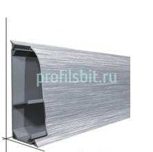 Напольный плинтус из алюминия Aspro A-5ZLCO-A0, A1 54 мм Матовое серебро 2,5 м