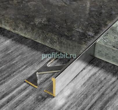 Латунный профиль L-образный Yakamoz ЛГ-11 латунь хром 2,7 м