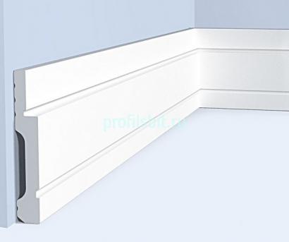 Напольный плинтус 75х12 мм Hiwood B75V1 из полистирола 2 м