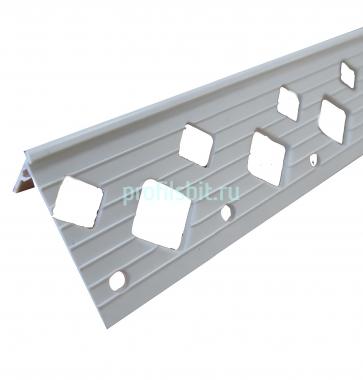 Перфорированный внешний уголок под тяжелые обои Cezar K20 23х23 мм Белый 260 см