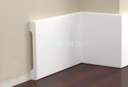 Напольный плинтус из полистирола 95х12 Cezar Elegance LPC-38 Белый под покраску 2,44 м